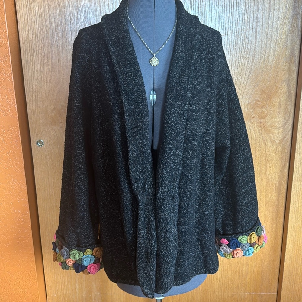 Lele Hand Knit Linen Blend Cardigan